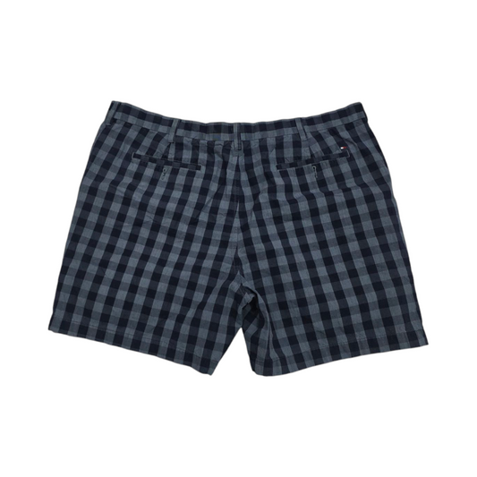 Bermuda Tommy Hilfiger Talla 42 Cuadro Azul Y Gris
