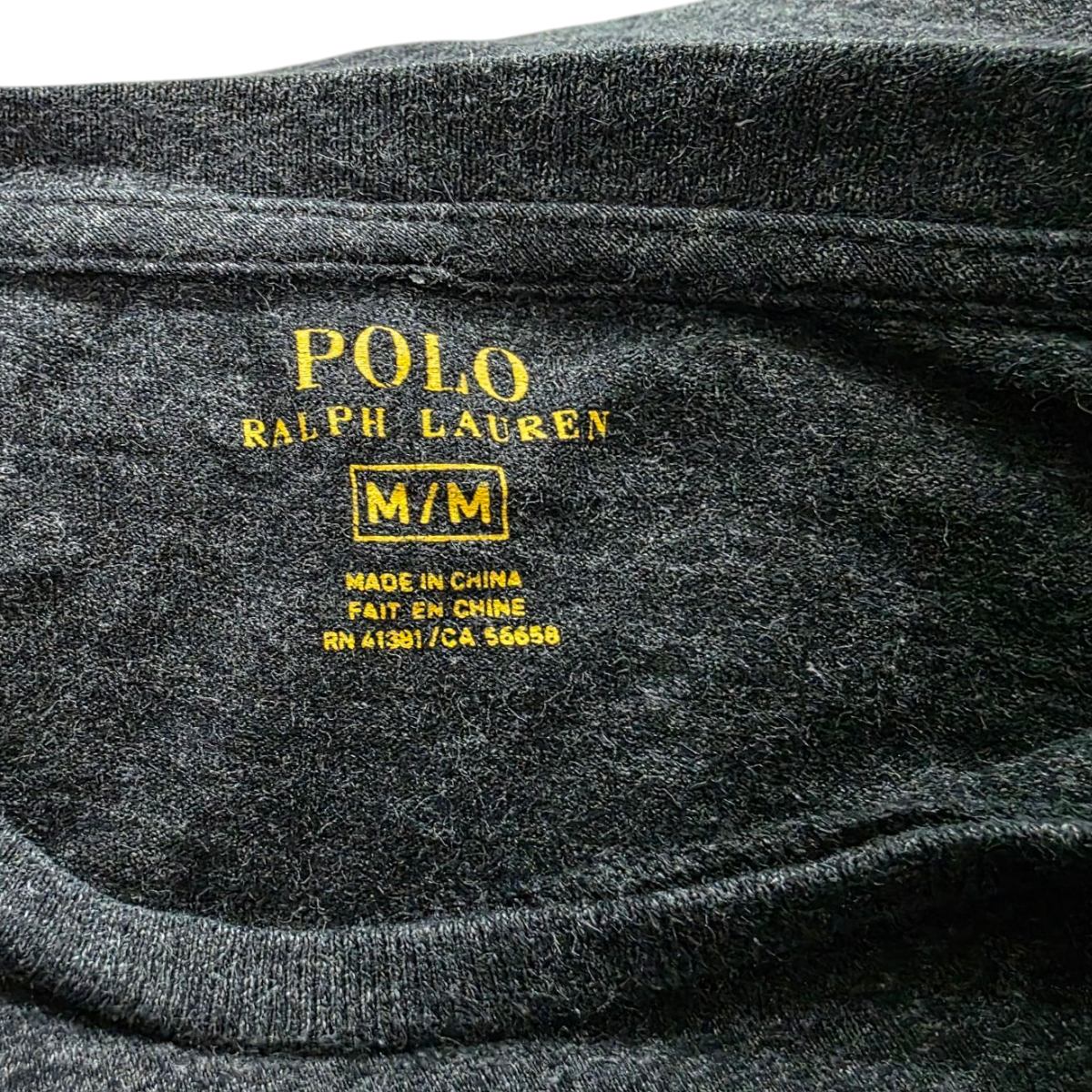 Playera Manga Larga Ralph Lauren Mediana M Gris Pony Vino