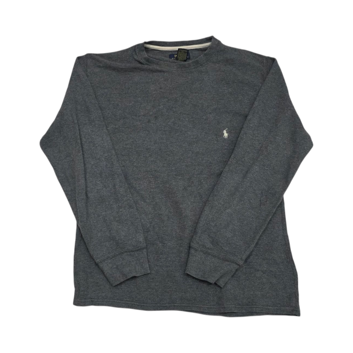 Playera Manga Larga Ralph Lauren Mediana M Gris