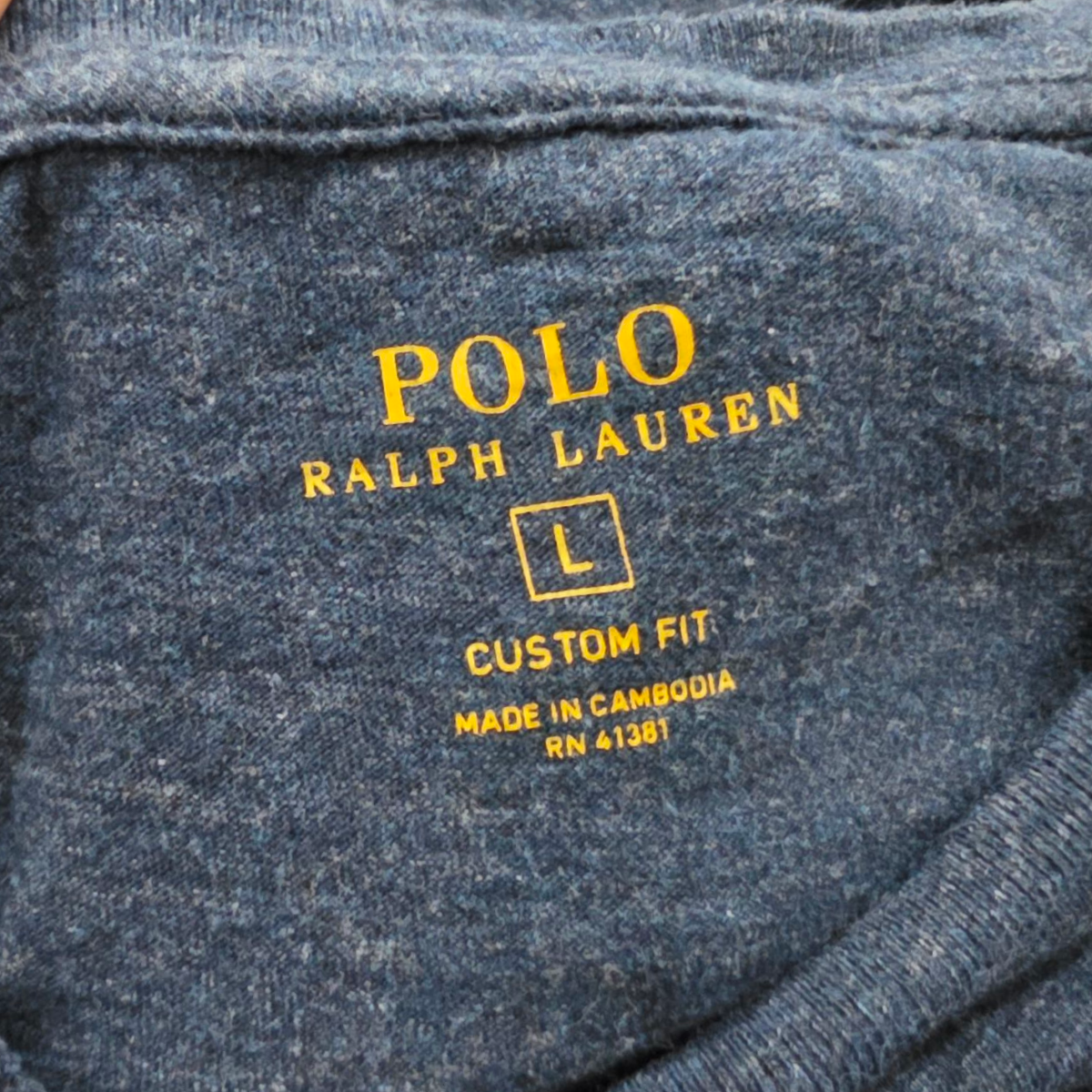 Playera Manga Larga Ralph Lauren Grande L Azul