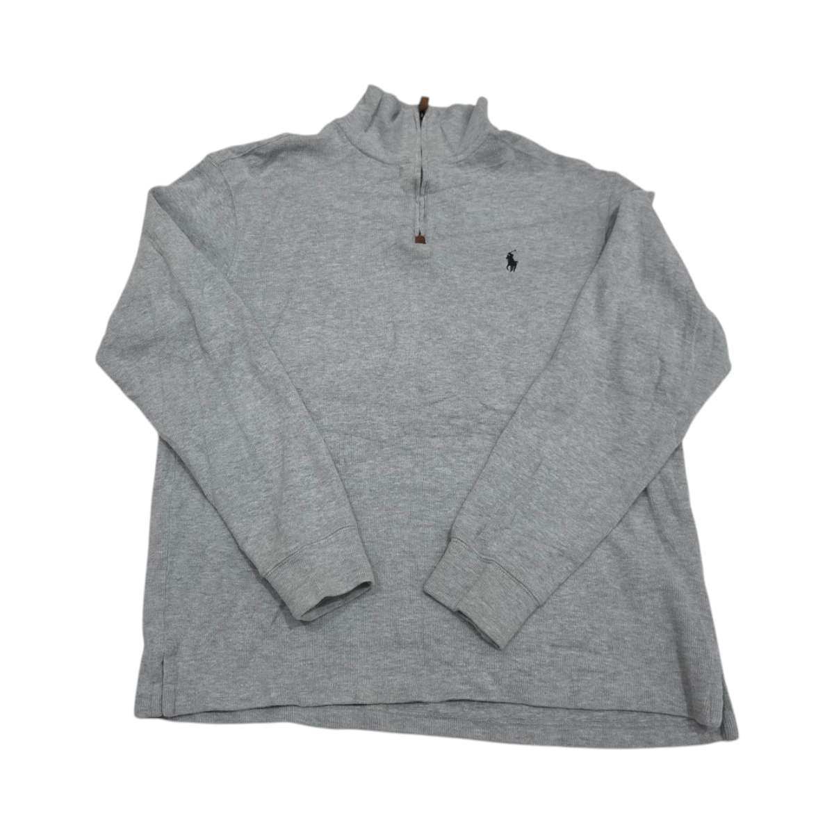 Sueter Medio Cierre Ralph Lauren Grande L Gris