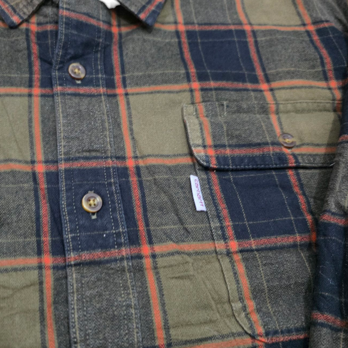 Camisa Carhartt Xgrande Xl Verde Cafe