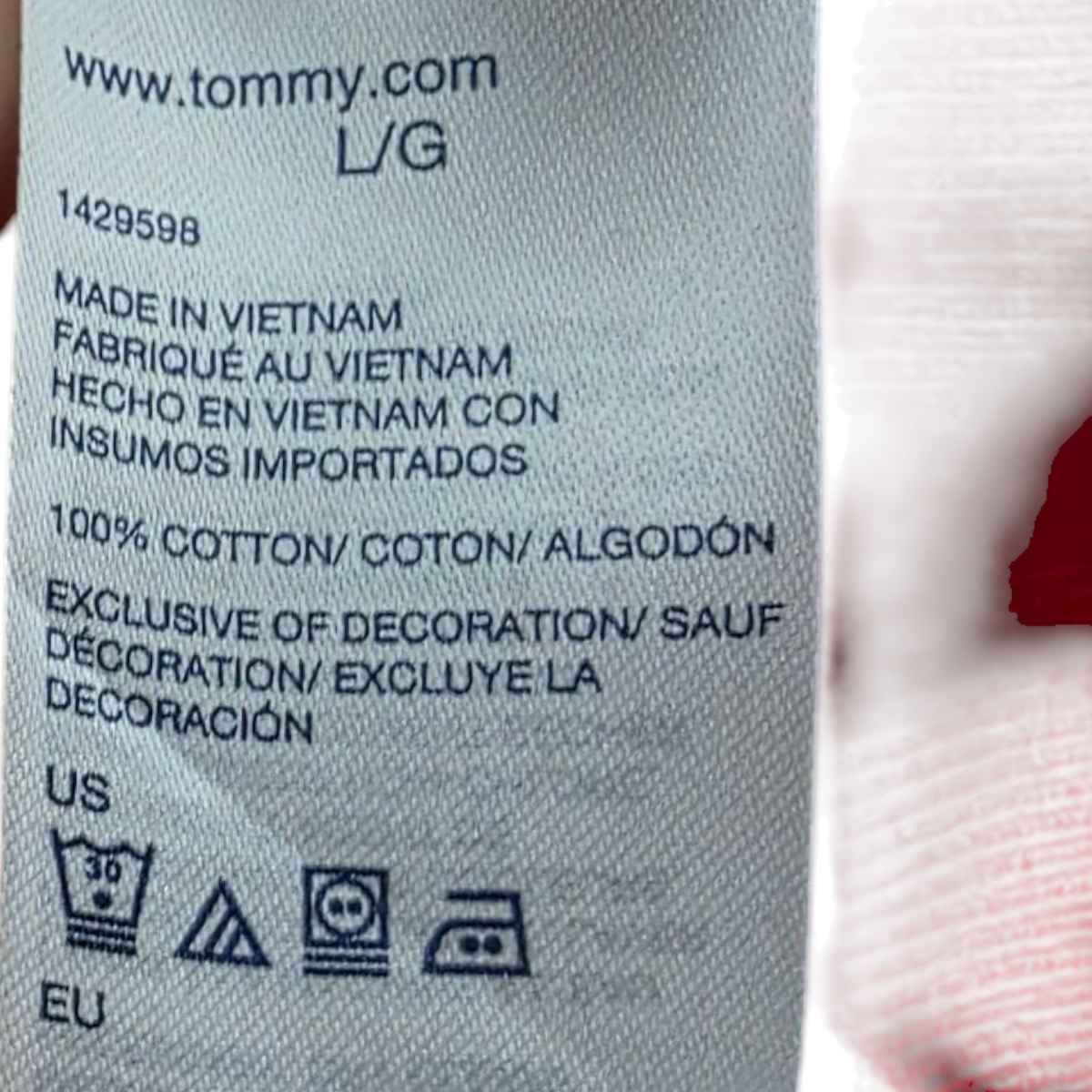 Sueter Tommy Hilfiger Grande L Rojo