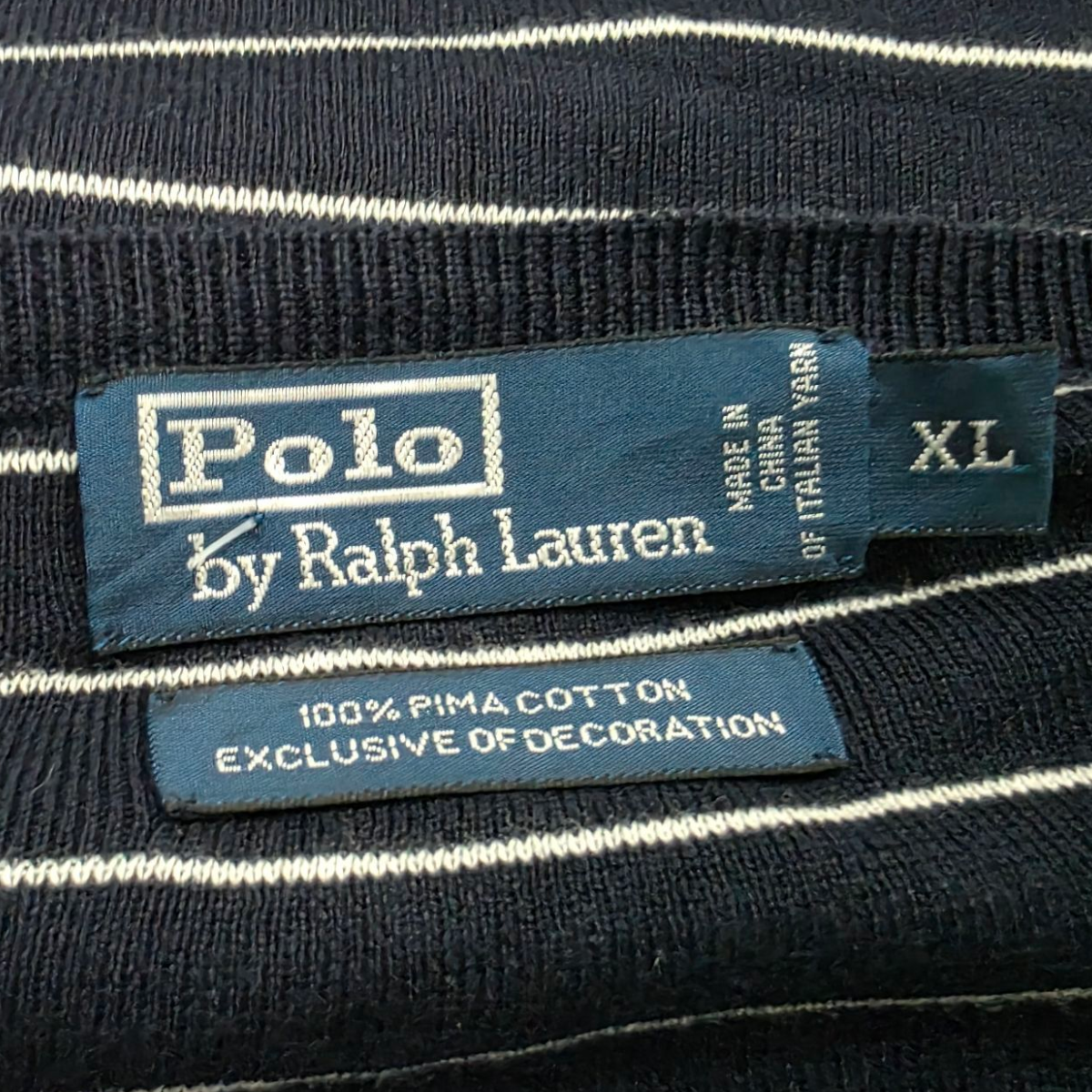 Sueter Ralph Lauren Xgrande Xl Azul Linea Blancas