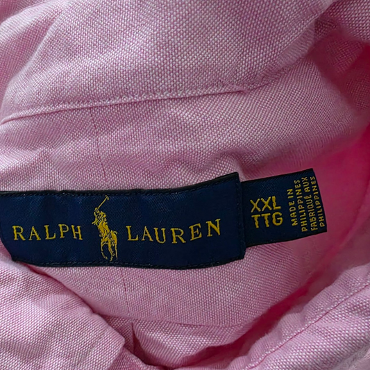 Camisa Manga Corta Ralph Lauren Xxl Rosa