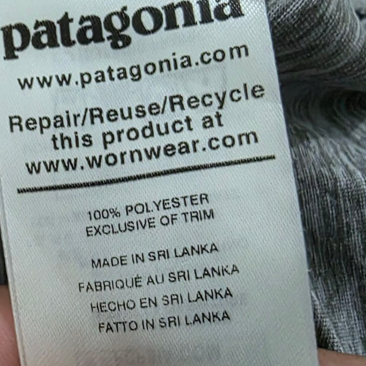 Playera Patagonia Xgrande Xl Gris