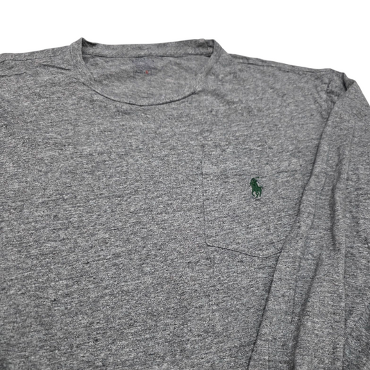 Playera Manga Larga Ralph Lauren Chico S Gris