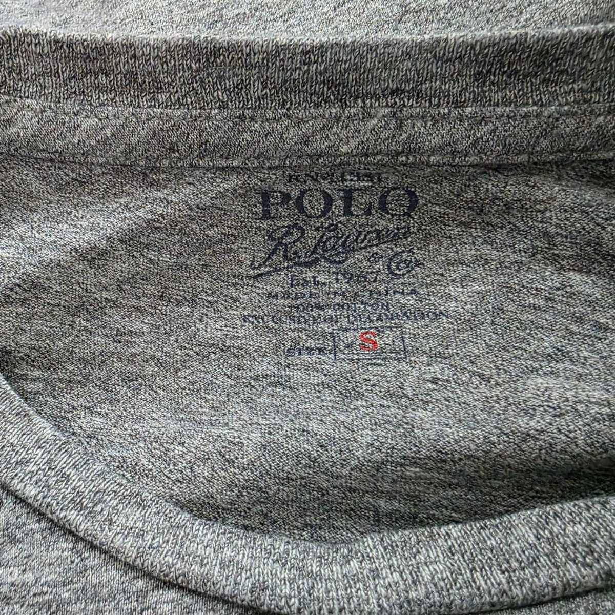Playera Manga Larga Ralph Lauren Chico S Gris
