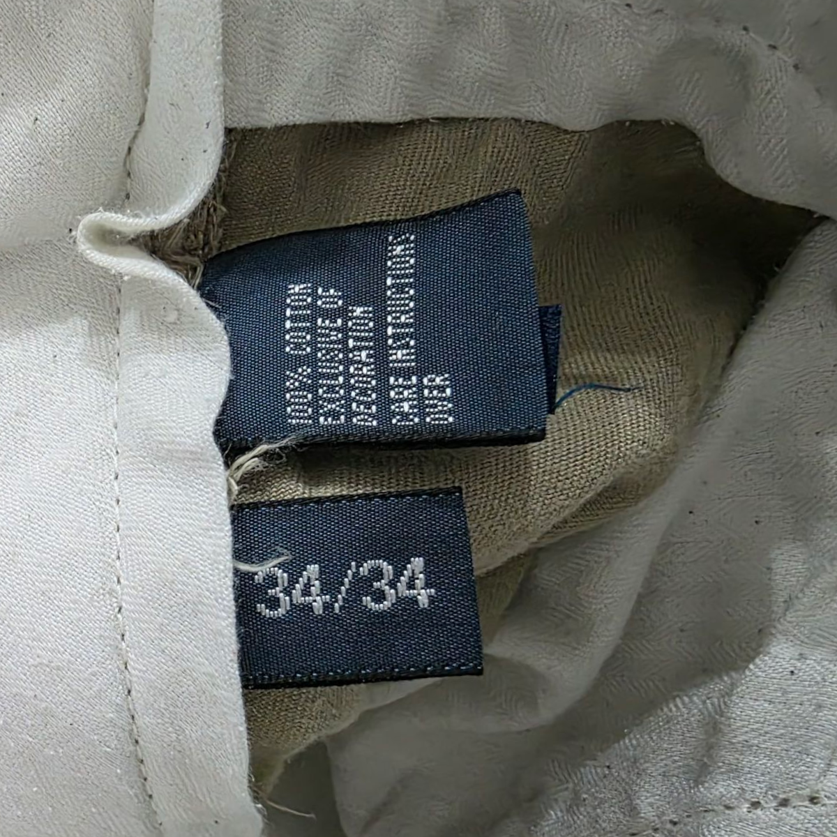 Pantalon Recto Ralph Lauren 34x34 Caqui