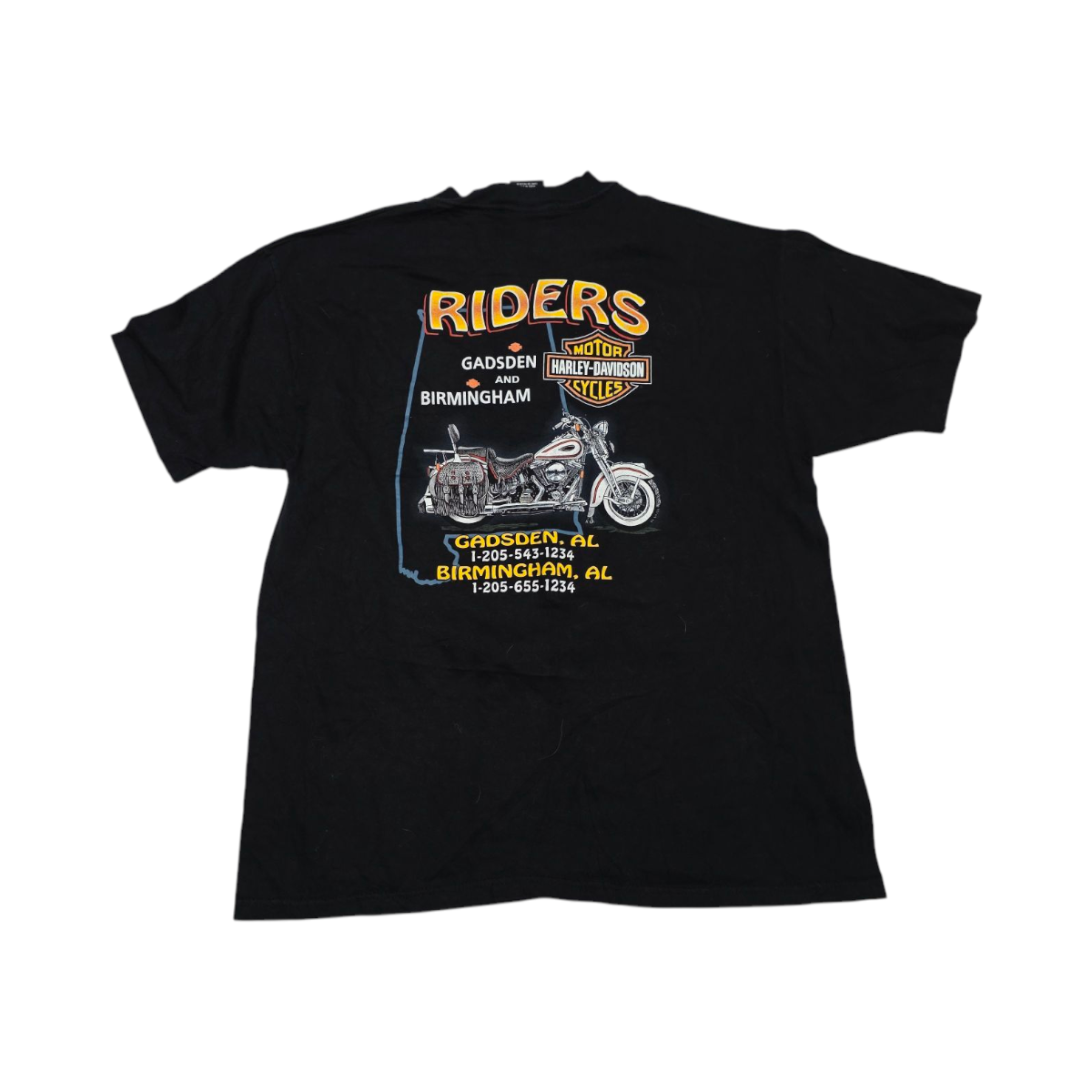 Playera Aguila Birmingham Harley Davidson Xgrande Xl Negro