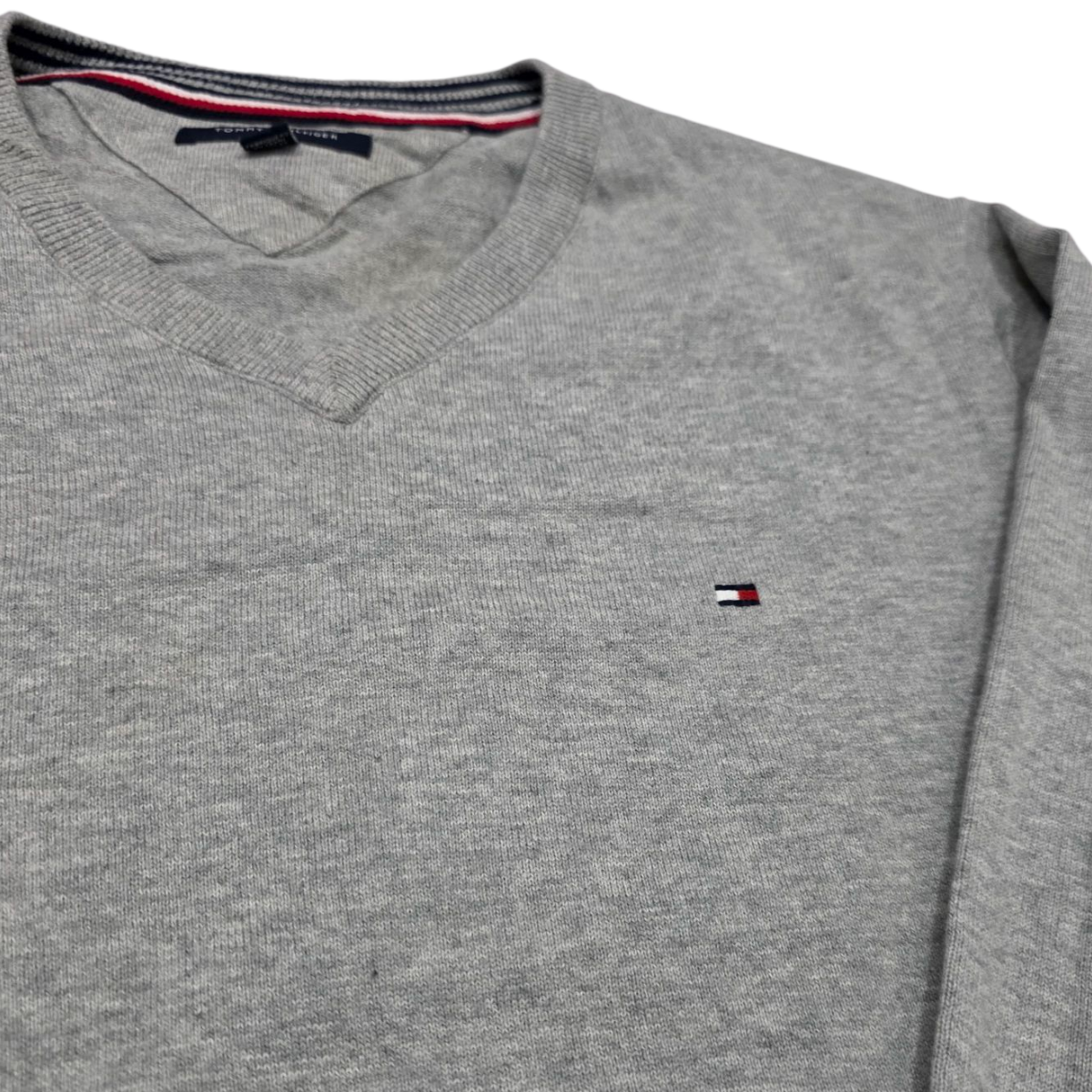 Sueter Tommy Hilfiger Xgrande Xl Gris