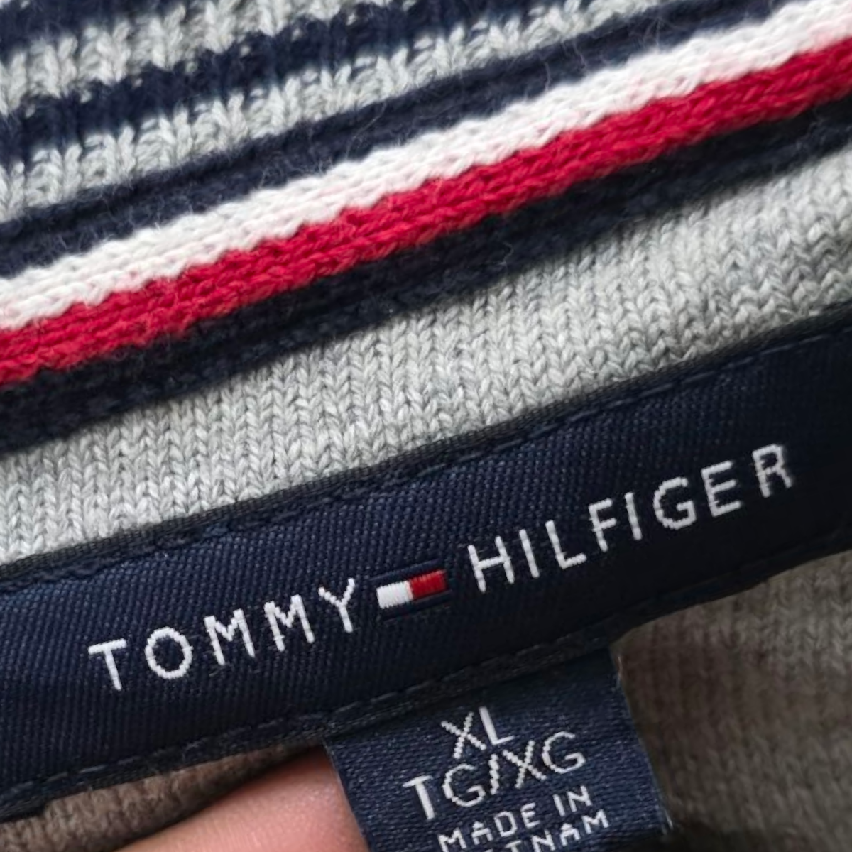 Sueter Tommy Hilfiger Xgrande Xl Gris