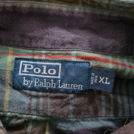 Camisa Ralph Lauren Xgrandexl Cuadro Verde
