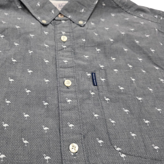 Camisa Manga Corta Penguin Xgrande Xl Gris