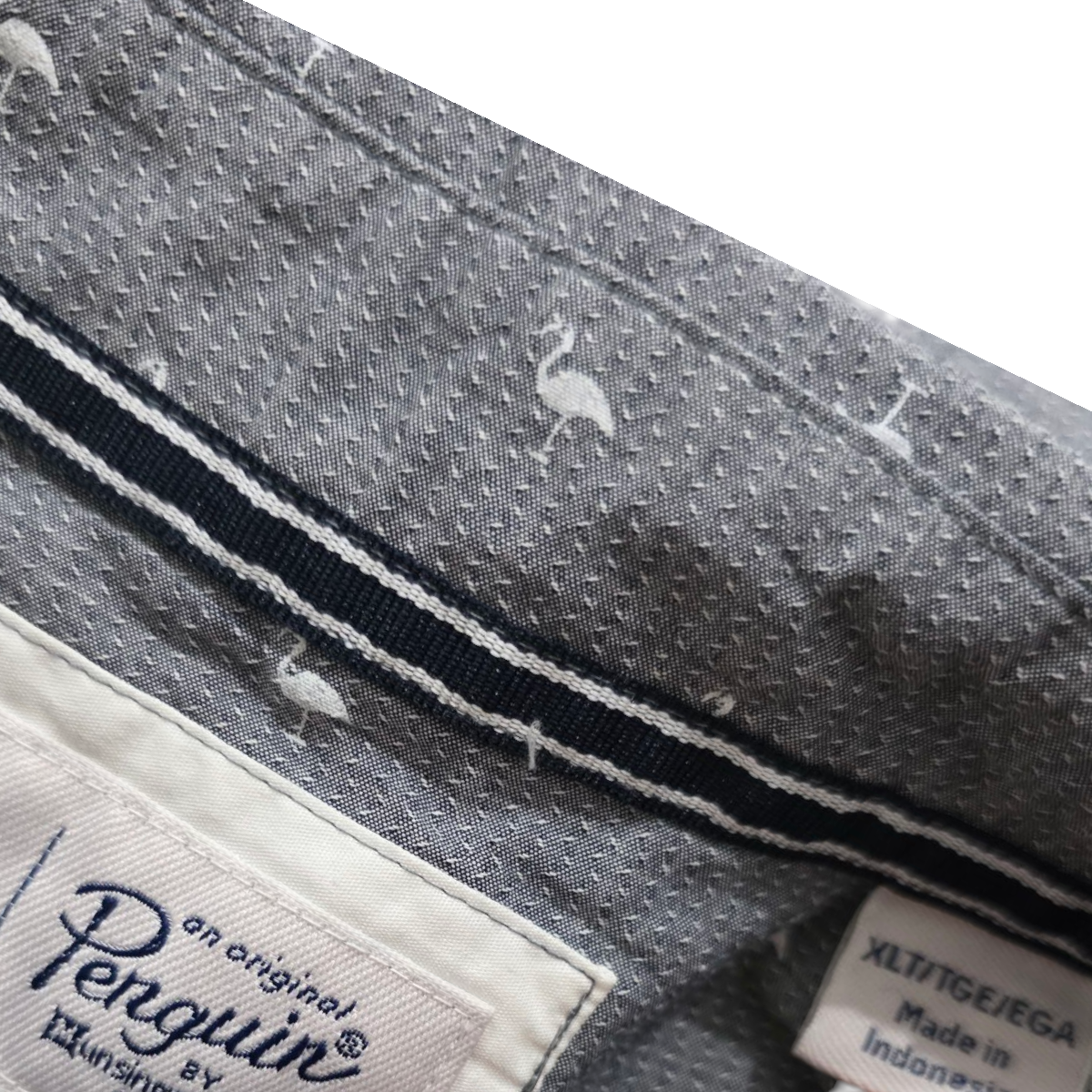 Camisa Manga Corta Penguin Xgrande Xl Gris