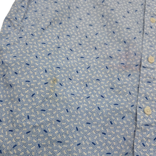 Camisa M/corta Classicfit Michael Kors Grande L Azul Fuguras