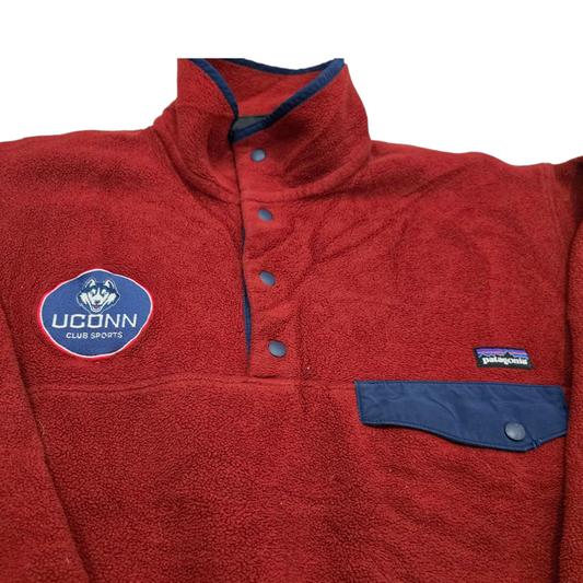 Sudadera Medio Cierre Patagonia Mediana M Vino