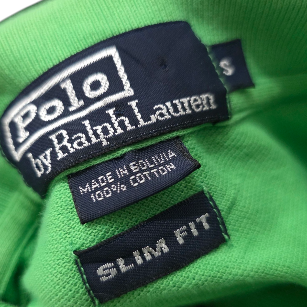 Playera Polo Slim Fit Ralph Lauren Chico S Verde