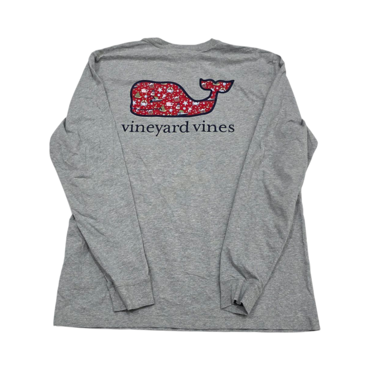 Playera Manga Larga Vineyard Vines Chico S Gris