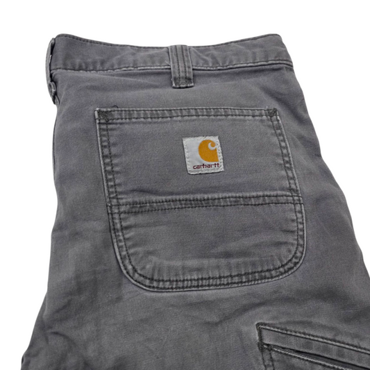 Pantalon Carhartt 36x34 Relaxed Fit Gris Deslavado