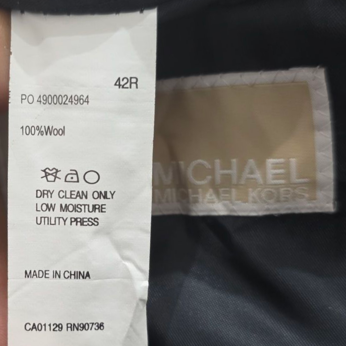 Saco Michael Kors 42r Azul Marino