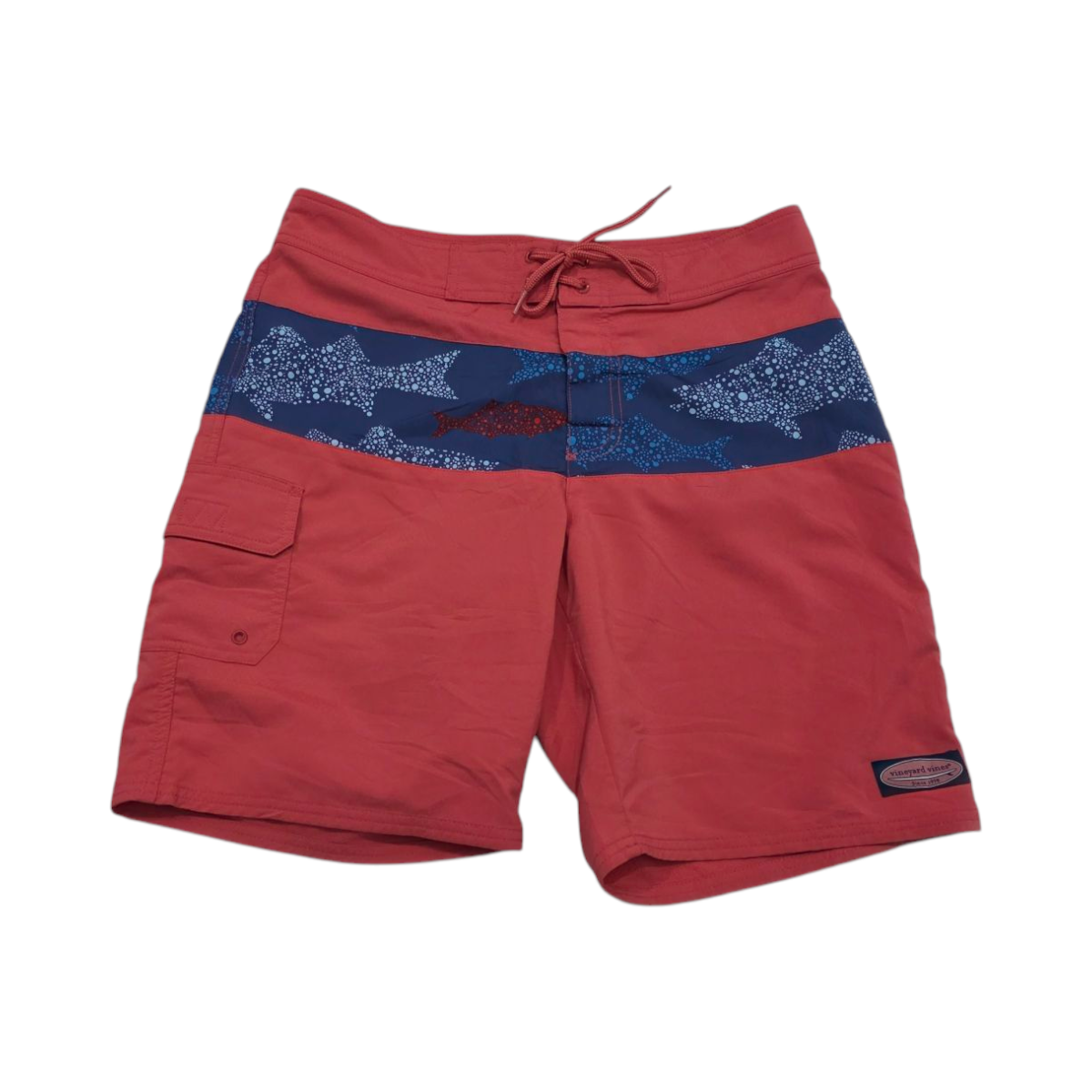 Short Vineyard Vines Talla 30 Coral Con Azul