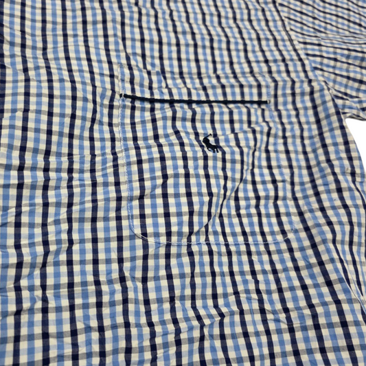 Camisa De Pijama Ralph Lauren Mediana M Cuadros Azules