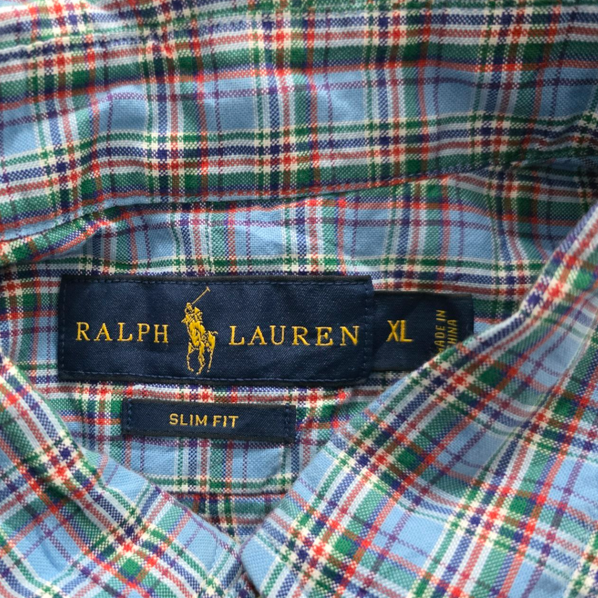 Camisa Slimfit Ralph Lauren Xgrande Xl Azul