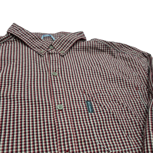 Camisa Columbia Xxl Cuadro Rojo