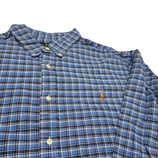 Camisa Classic Fit Ralph Lauren Xxl Cuadros Azules