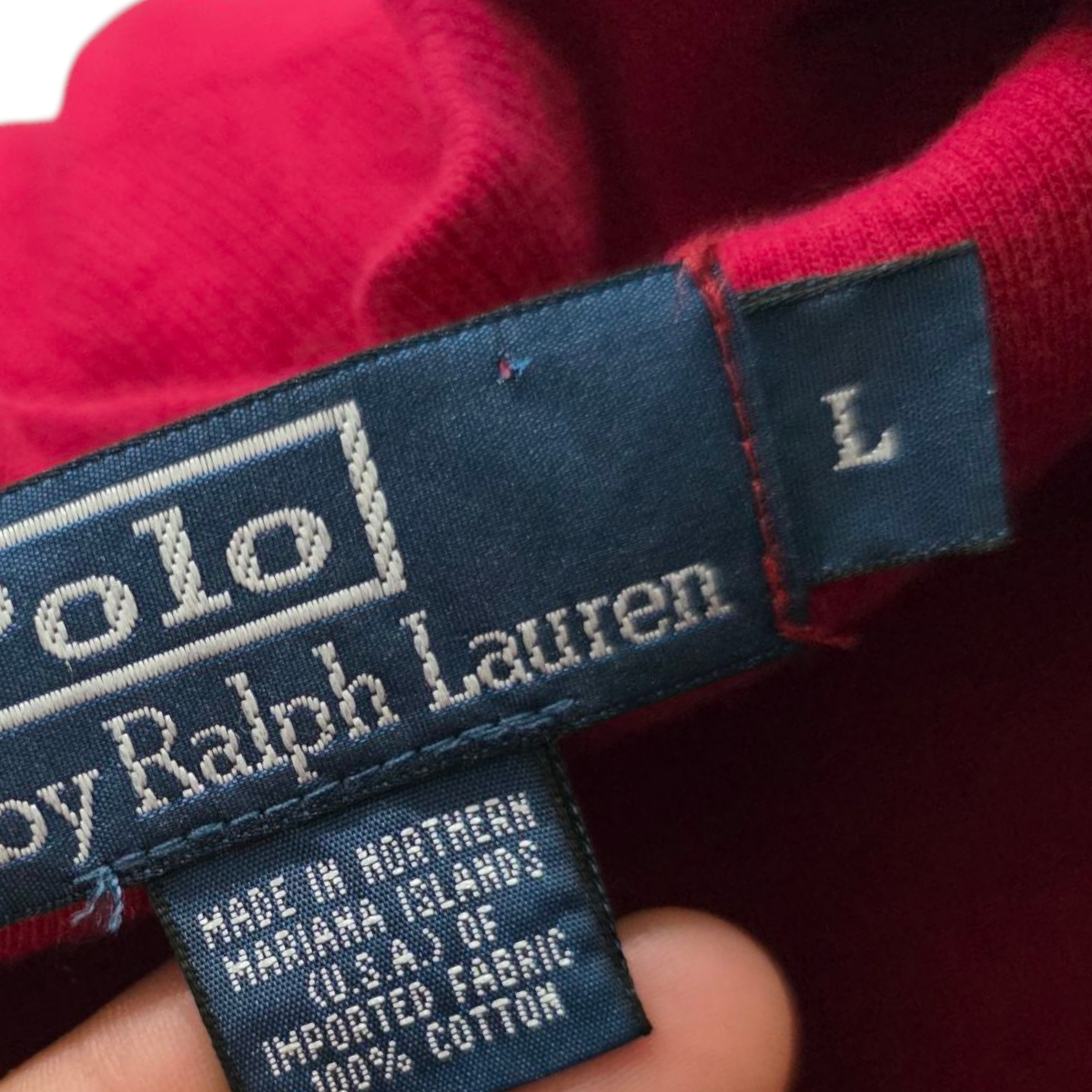 Sueter Ralph Lauren Grande L Rojo Pony Azul
