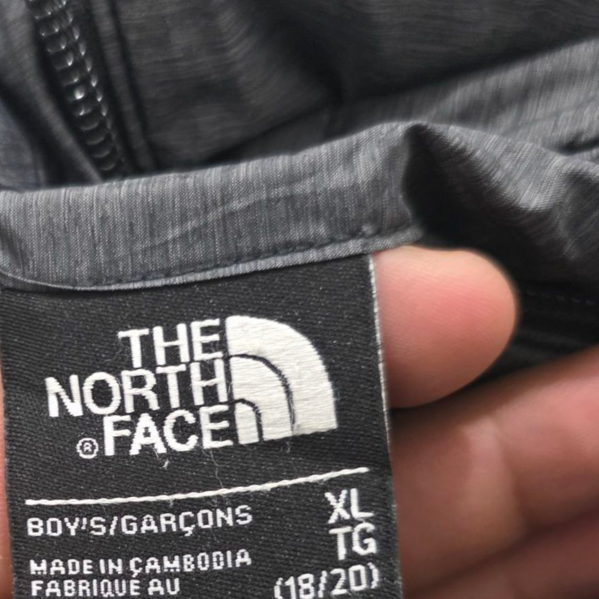 Chamarra Adolescent The North Face Xgrande Xl Negro Gris