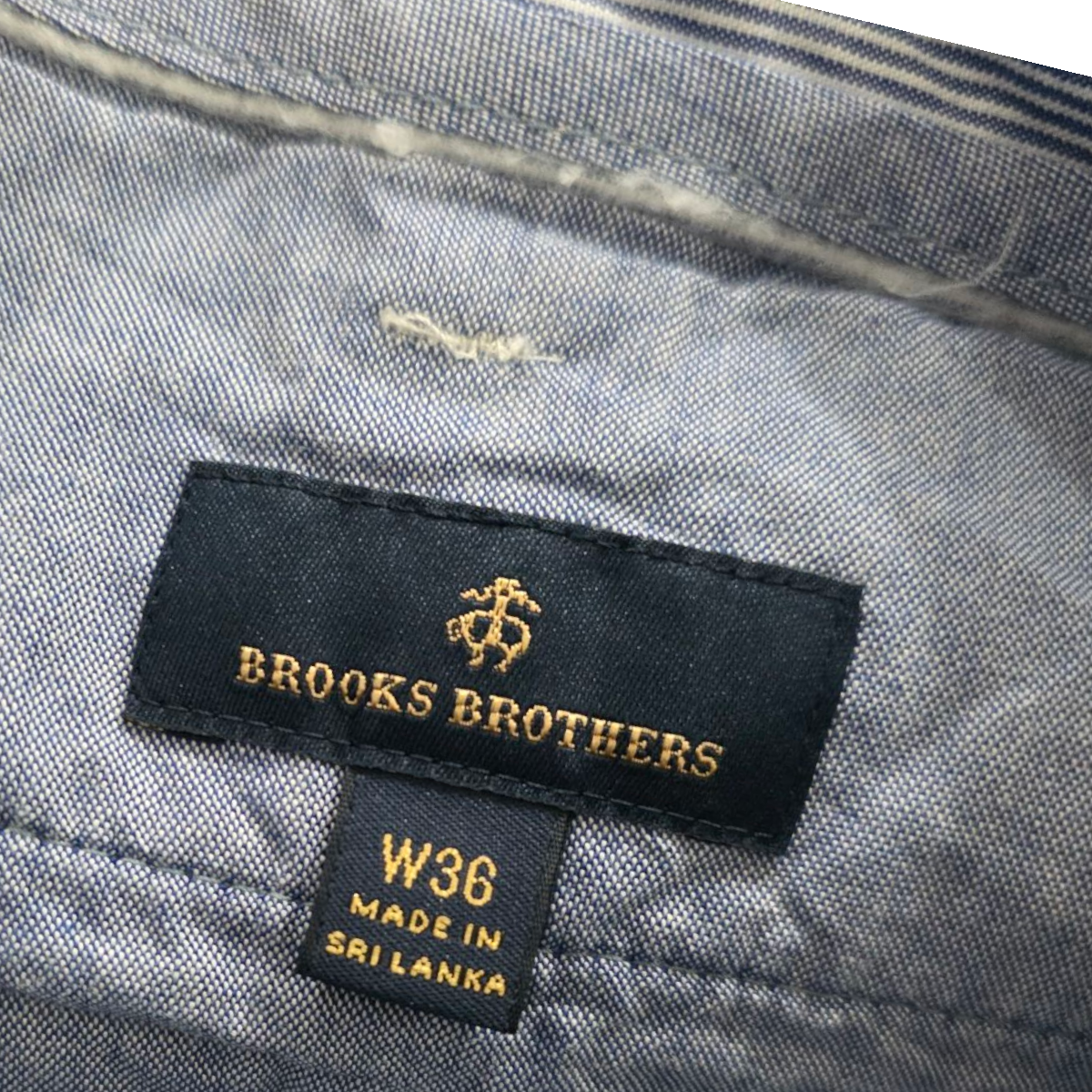 Bermuda Brooks Brothers Talla 36 Azul Lineas