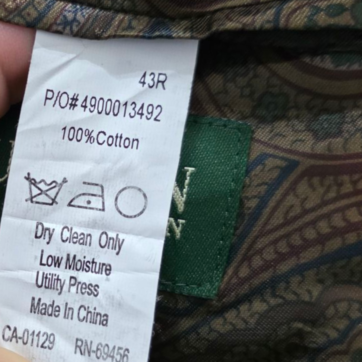 Saco Ralph Lauren 43r Verde Pana