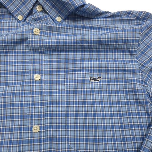 Camisa Vineyard Vines Performance Chico S Azul Cuadro