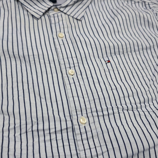 Camisa Tommy Hilfiger Grande L Lineas Custom Fit