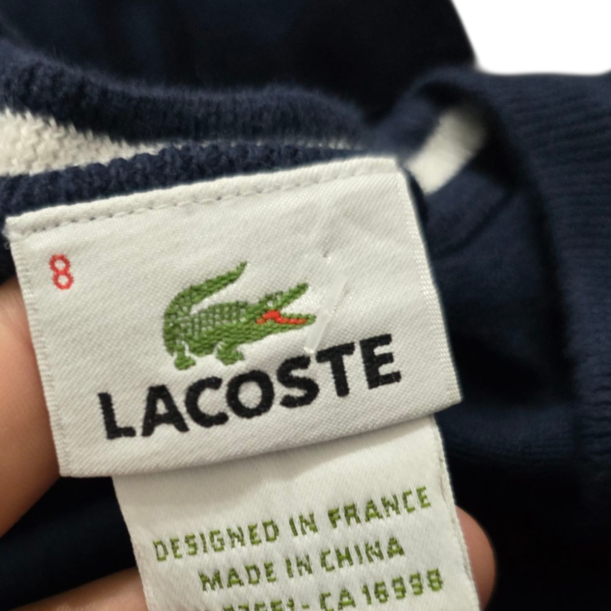 Sueter Lacoste 3xl Fr 8 Azul