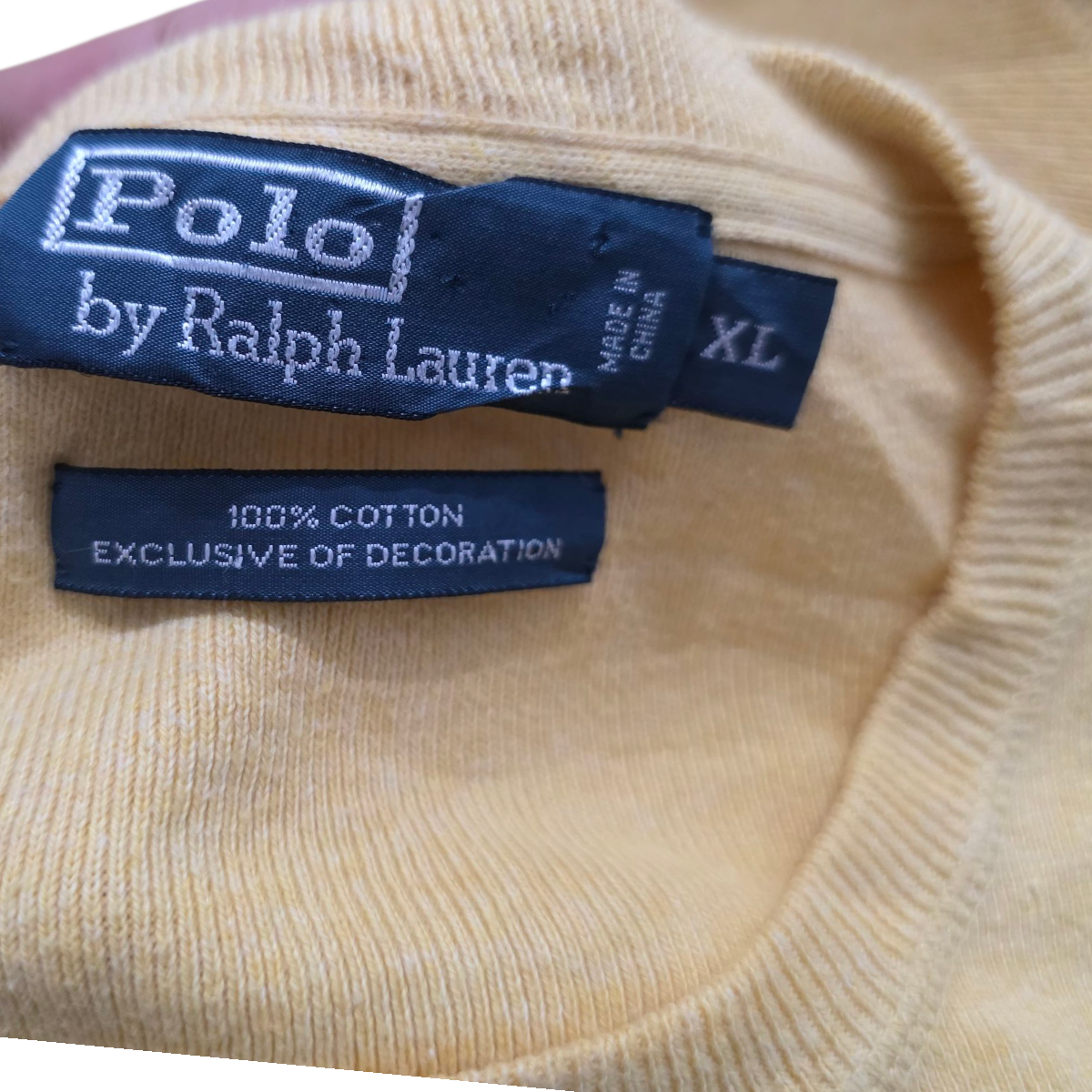 Sudadera Ralph Lauren Xgrande Xl Amarillo