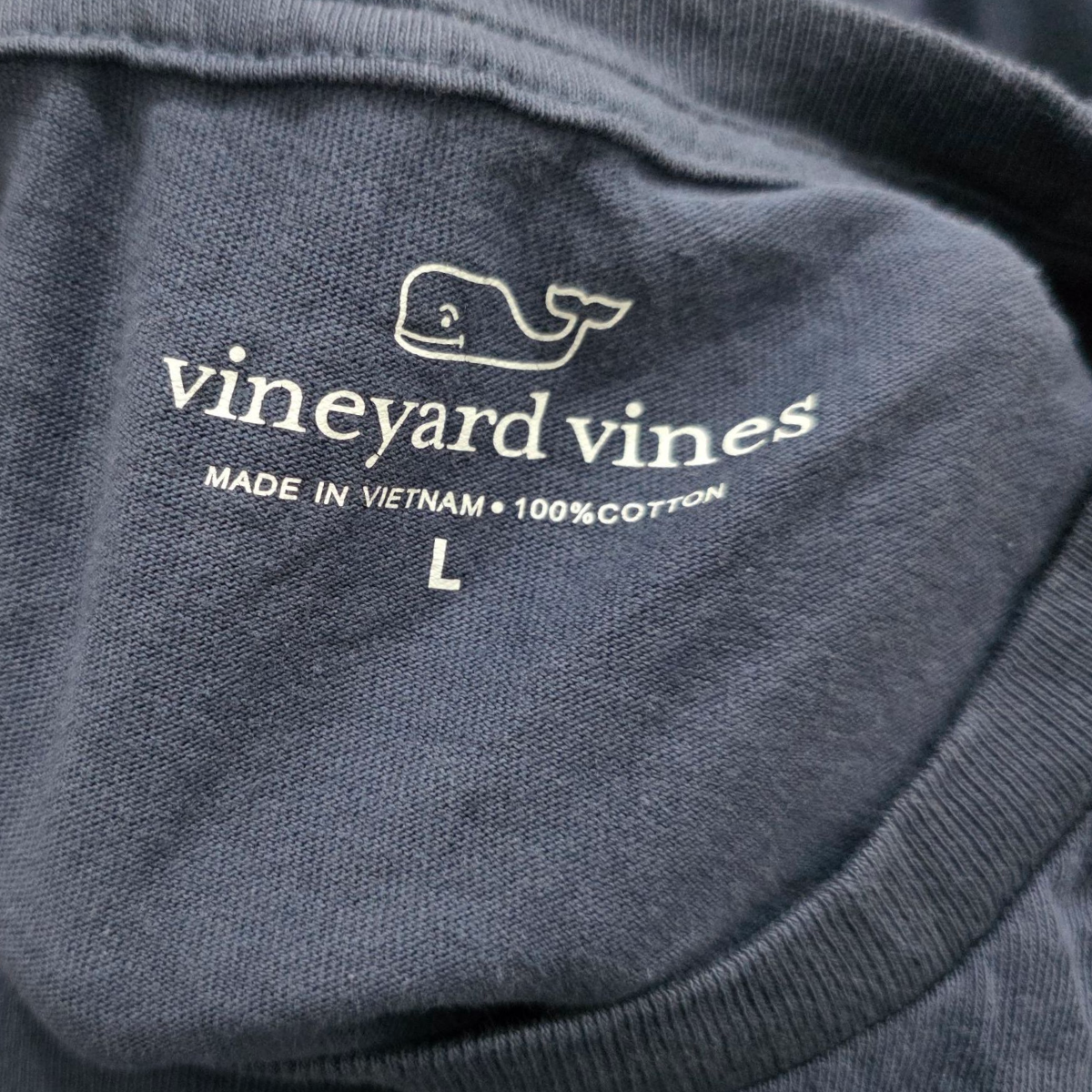 Playera Vineyard Vines Grande L Azul Deslavado