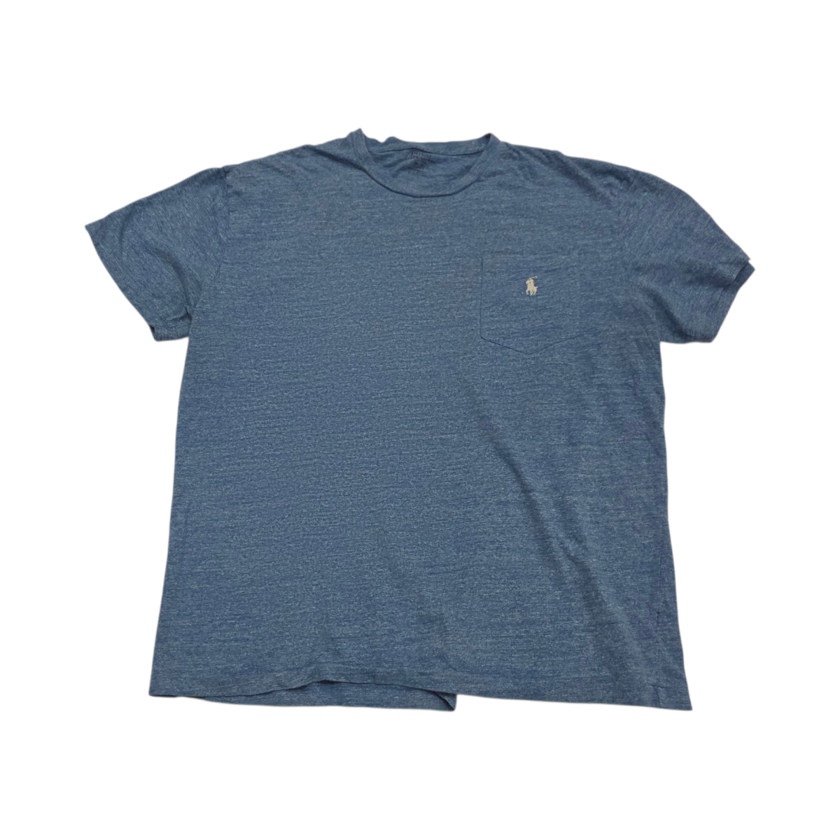 Playera Ralph Lauren Mediana M Azul Claro Pony Blanco