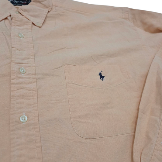 Camisa Big Shirt Ralph Lauren Xgrande Xl Naranja