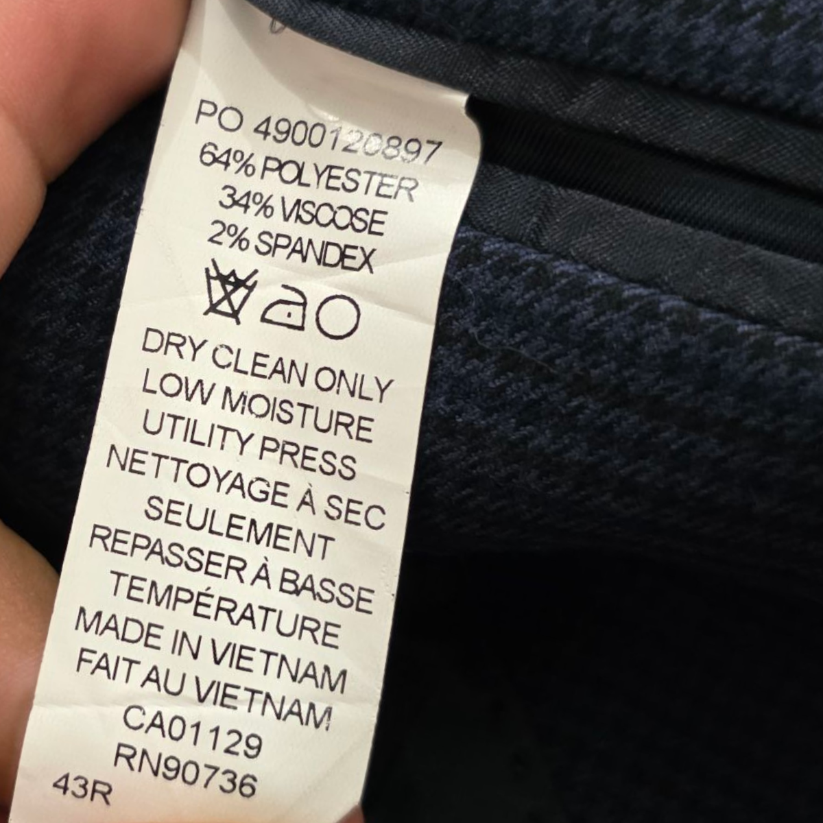 Saco Ralph Lauren 43r Azul