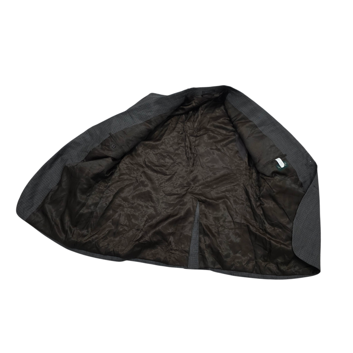 Saco Ralph Lauren 44r Cuadro Gris Y Azul