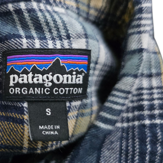 Camisa Patagonia Chico S Azul Franela