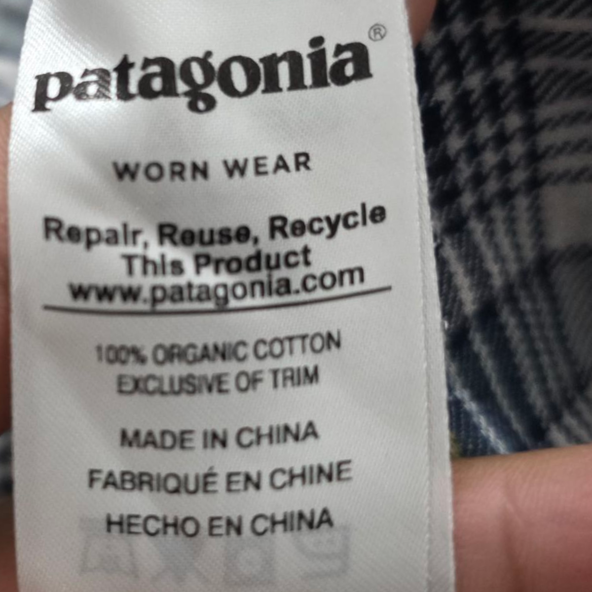 Camisa Patagonia Chico S Azul Franela