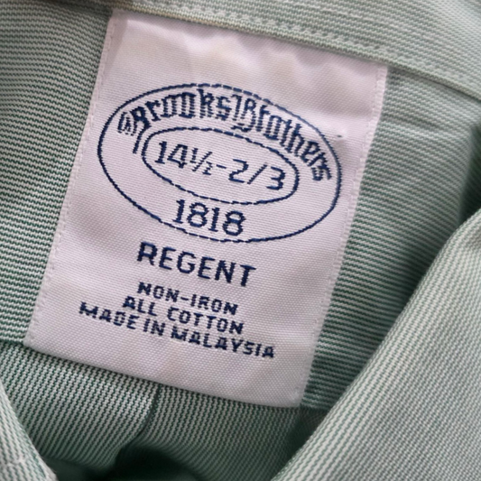 Camisa Brooks Brothers Chico S 14 1/2 2-3 Regent Verde