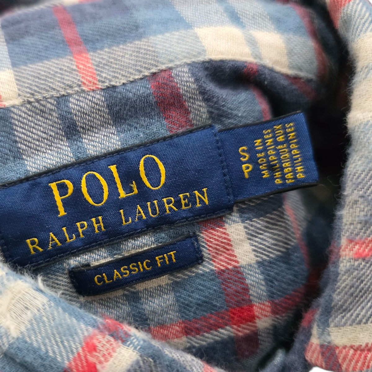 Camisa Ralph Lauren Chico S Classic Fit Azul