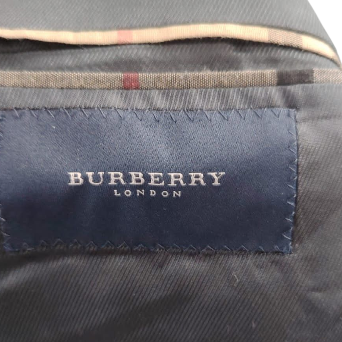 Saco Burberry 41 Regular Gris Lineas