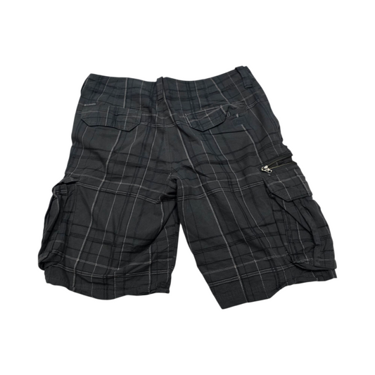 Bermuda Cargo Columbia Talla 34 Cuadro Gris