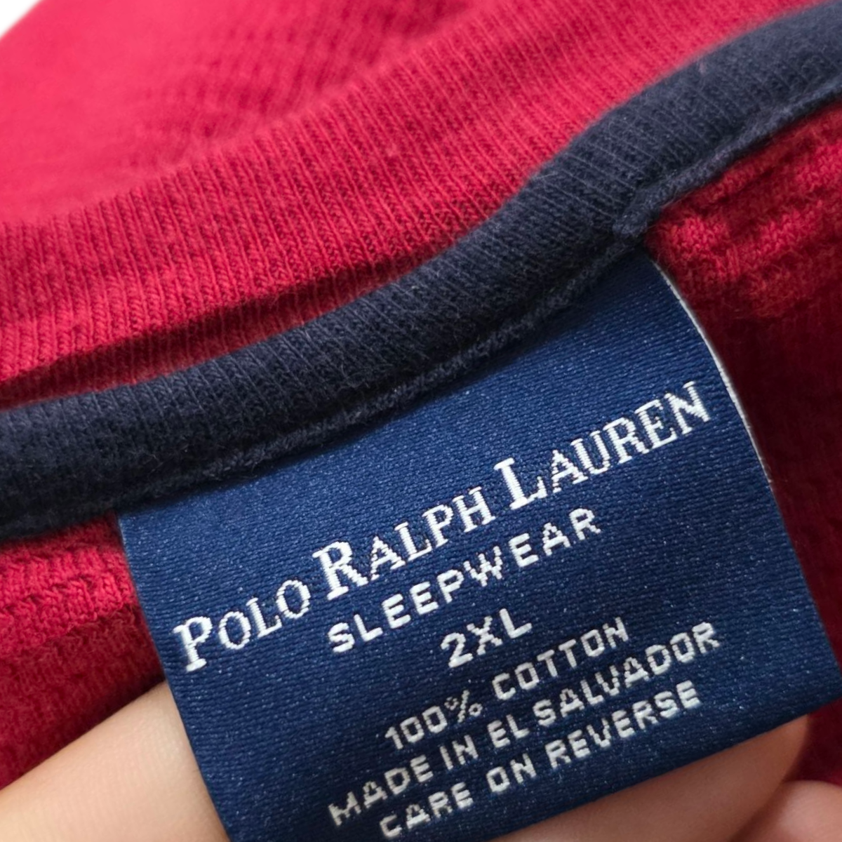 Playera Manga Larga Ralph Lauren 2xl Rojo Pony Azul